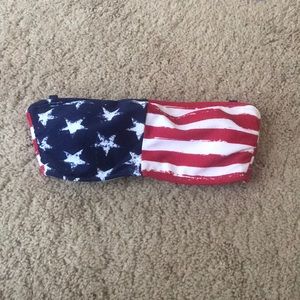 American Flag Bandeau Bikini Top